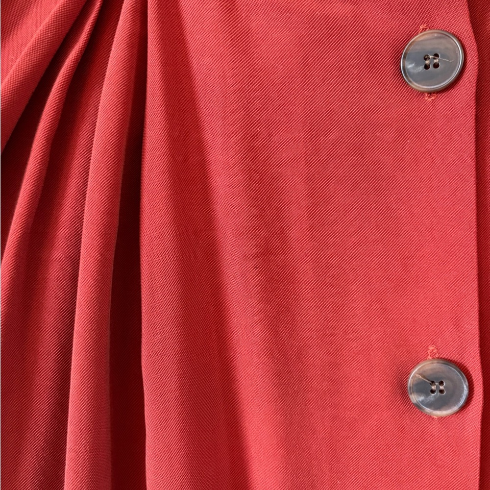 Pinkyotto Red Button-Front A-Line Skirt with Pleats - Picture 5 of 16